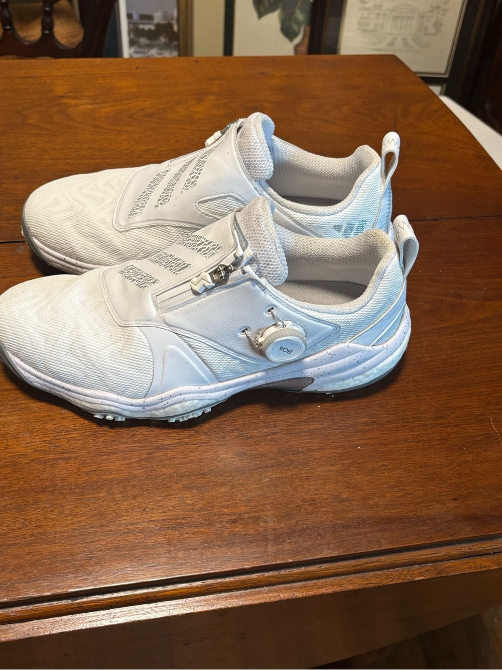 Adidas Men’s Codechaos BOA 25 Spikeless White Golf Shoes Size 9 Style ID8605 - Picture 4 of 11